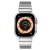时仕适用苹果手表表带apple watch Ultra2钛金属表带iwatch s9/8/7/6/se/5/4代纯钛表带 银色【钛金属表带】 42/44/45/49mm