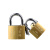 余峰仿铜挂锁优质家用锁具防盗通开锁通用锁大门锁宿舍柜子小号锁 50MM（3把钥匙)