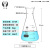 HUANQIUU 环球广口直口三角烧瓶高硼硅玻璃锥形瓶化学实验室器材水杯花瓶 广口50ml 1个