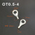OT6-10冷压端子线耳鼻接线端子O型圆形铜鼻子连接器端子鼻 OT2.5-5(1000/包)