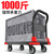 好嘉居 折叠平板手推车 四角防撞载重1000斤90*60cm5寸轻音轮 手推拉货搬运小拖车装修工厂