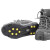 海斯迪克 10齿冰爪防滑 雪地冰面便携简易鞋链雪爪鞋套 L码 HKT-378