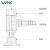 威尔克VRK PAT系列真空吸盘座金具侧进气金具配黑色白色吸盘 PAT-15-S/安装牙M4 