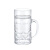 筏芯扎啤杯1000ml大容量1升塑料PS酒 透明带把加厚菠萝 饮料果汁子 10个装 塑料啤酒杯1升 1ml