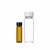 boliyiqi 透明螺口玻璃瓶棕色试剂瓶样品瓶种子瓶2-60ml 黑盖12ml透明100只/包 
