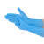 COFLYEE 一次性白色12寸丁腈手套100只加长加厚丁晴PVC手套美容 XL 蓝色加长100只盒装