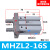 气动手指气缸HFZ/MHZ2-10d16d20d25d32d140d2dn平行开闭气爪定制 MHZL2-16S (常开)