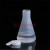 塑料三角烧瓶平底烧瓶烧杯 50/100ml 带盖子PP材质耐高温高透明度螺口化学烧瓶 容量瓶锥形瓶 50ml（带盖）