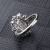 YSXX冰种绿玉髓开口戒指 时尚蛋面玛瑙戒指女（520情人节生日礼物） 玛瑙戒指女