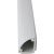 PVC墙角迷你线槽H20三角扇形槽明装免打钉明线遮挡整理器 H20白色 1米/根