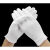 白手套礼仪棉文玩白色薄款男女电子作业加厚劳保耐磨工作布手套 优质尼龙手套 XL