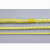 适用凯夫拉绳高温防火阻燃帆船绳耐磨编织纤维圆绳消防火灾芳纶安全绳 黄色3mm/米