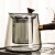 仿乌金石茶盘茶具整套家用自动上水烧水壶茶台一体式煮茶器套装 竹制抽水茶盘+茶壶+御煌提梁 件