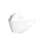 山头林村白色3D立体口罩柳叶型鱼嘴型独立包装四层防护 外科口罩白色 独立包装30只