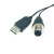 USB转M12 8芯航空头 适用天平RS232串口通讯线 USB转8针 8m