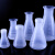 施莱登 塑料三角锥形瓶化学实验瓶子250ml500ml烧杯直口广口摇瓶 1000ml大口不带盖1个 