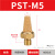 消声器+内六角堵头外丝螺丝电磁阀配件BD/PST/PSL-0102030406 PST-M5