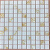 华欣硕水晶玻璃马赛克瓷砖镜面背景墙卫生间水池自粘鱼池游泳池拼图瓷砖 15厘米金镜金钻 30×30