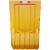 三孔水马围挡可移动防撞隔离墩安全施工注水隔离围栏塑料铁马护栏 黄色常规1.1米围挡