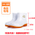 大码白色雨鞋食品厂工作雨靴防滑食品卫生靴防油加绒加棉保暖水鞋 509高筒白色加厚款 标准码 39