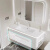 豪瑞森现代简约轻奢浴室柜陶瓷盆橡木圆角智能卫生间洗手洗脸侧开放收纳 （智能方镜）陶瓷一体盆 0.7米橡木烤漆