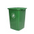 无盖正方形垃圾桶商用大容量大号厨房厨余带盖垃圾箱餐饮柜桶 40升正方形桶(灰色)无盖