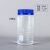 透明高硼硅玻璃试剂瓶广口瓶蓝盖瓶样品瓶化学实验瓶大口耐高温瓶 透明500ml四氟垫