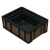 防静电周转箱零件盒ESD电子元件盒导电箱黑色塑料养龟箱子收纳筐 28#:480*355*220mm
