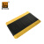 爱柯布洛 双层耐磨型警示防滑地垫 PVC防滑垫 抗疲劳脚垫 黄黑色 0.5m×1.8m×13.5mm D-286