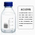 乐辰信 螺纹口丝口瓶化学广口试剂瓶样品瓶油样取样瓶刻度试验瓶 蓝盖透明500ml