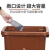 定制适用无盖分类垃圾桶大容量商用餐饮大号黑干棕湿可回收有害带盖上海版 上海版25升无盖 蓝可回收