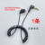 乐廷（Rolton）特工单边弹簧线耳机睡眠软耳塞适用手机领夹式蓝牙音频接收器MP3 黑色