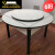 耀和福餐麻一体餐桌机全自动两用家用简约现代折叠饭桌欧式 折叠圆桌白色单桌