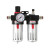 空压机气动油水分离器空气减压阀气泵过滤器气源处理器二联件 BFC2000 (2分螺纹接口)