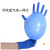 硅胶手套护手防裂一次性多用途100只乳胶男士大号大码多功能薄 TP 蓝色PVC加厚款10只 S