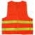 反光背心建筑施工安全服荧光反光马甲道路环卫反光服可印 桃形网燕尾：桔红色