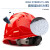 安全帽工地玻璃钢头盔国标施工中国建筑ABS领导防护劳保印字定制 V字常规型蓝色