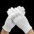 赫思迪格 白色礼仪手套 棉汗布劳保白手套 中厚款均码（12双） JG-1691