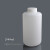 遄运定制塑料瓶大容量大小口试剂瓶广口黑色棕色避光瓶HDPE白色样品 白小口2L