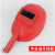 半自动手持式电焊面罩氩弧焊焊工面罩防飞溅隔热防护面具电焊帽 红色塑料：半自动面罩