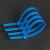 伏加瑞伏加瑞【活扣扎带】可重复使用尼龙扎带可松式卡扣捆绑带可拆卸扎线批发 蓝色【100根】 可松重复用 宽4.8毫米 长20厘米