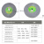 定制适用PVA抛光轮橡胶砂轮海绵砂轮用镜面抛光200*20/250*25 255*25*32孔【180目】
