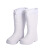 耀王防水防油防耐酸碱雨靴清洁卫生靴实验室雨鞋 白色EVA棉 46 