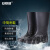 安赛瑞 PVC塑胶雨鞋 防滑耐磨中筒胶鞋抗洪抢险应急雨靴 黑色 37 3G00122