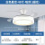 钻石牌吊扇灯2023年新款客厅餐厅家用一体卧室隐形吸顶风扇灯LX 7-48寸白黑款+变频+三色变光(