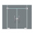 冠威捷 工厂自动玻璃门 含安装 3.25*1.97m