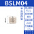 亚德客通用型消声器 BSL-01/BSL-02/BSL-03/BSL-04消音器 平头BSLM-04