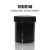 塑料广口直身瓶涂料油墨罐HDPE塑料瓶黑色150/250/300/500/1000ml 黑色100ml10个