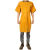 焊工防护牛皮罩衣防烫工作服耐高温防辐射围裙隔热防护服 黄色拼皮无领半袖105厘米 XL