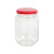 京噶水果罐头瓶空瓶带盖玻璃瓶可蒸煮收纳分装密封罐子食品空 透明奶瓶248 毫 升12只带铁 盖